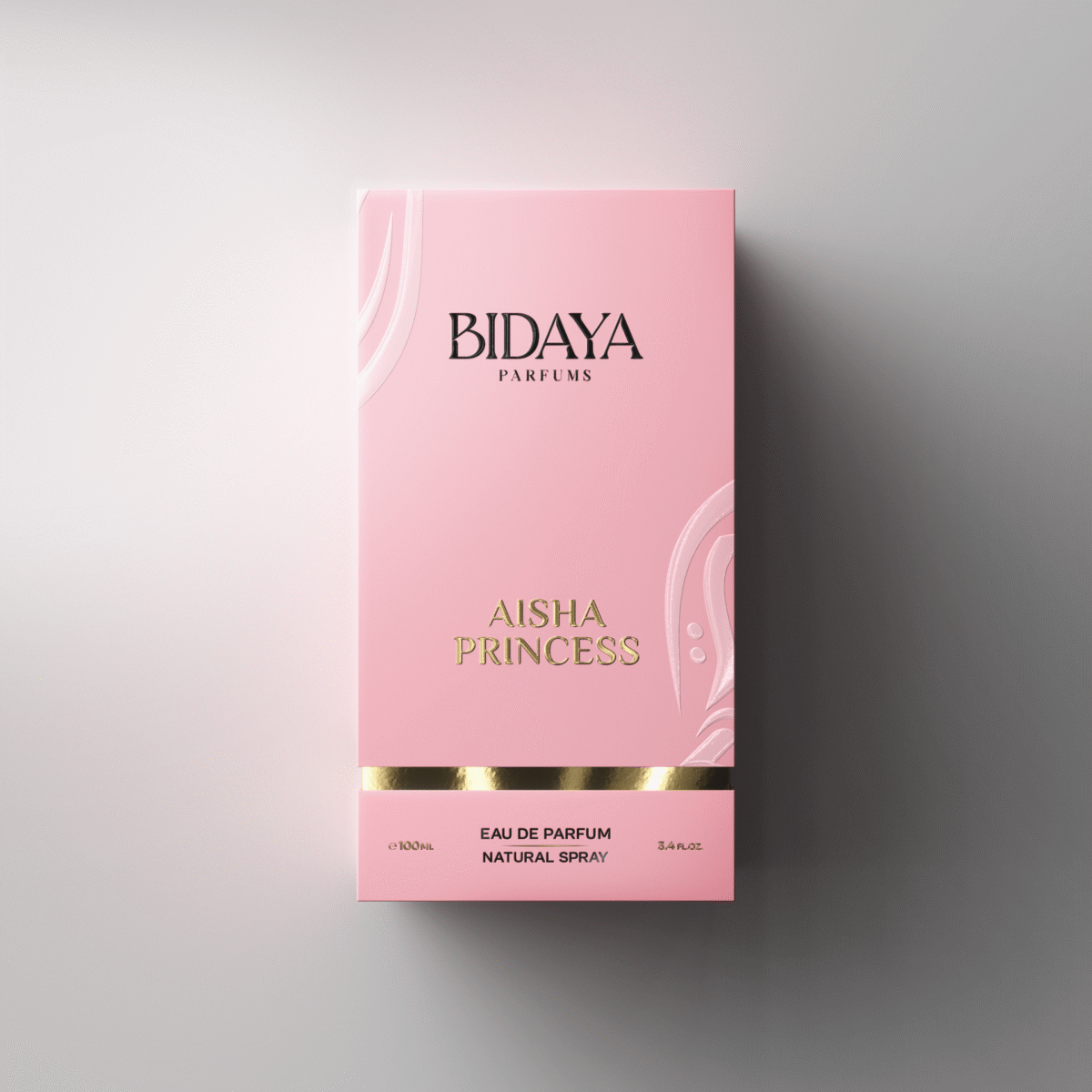 Feminine Bidaya Parfums Aisha Princess Eau de Parfum, 100 mL box