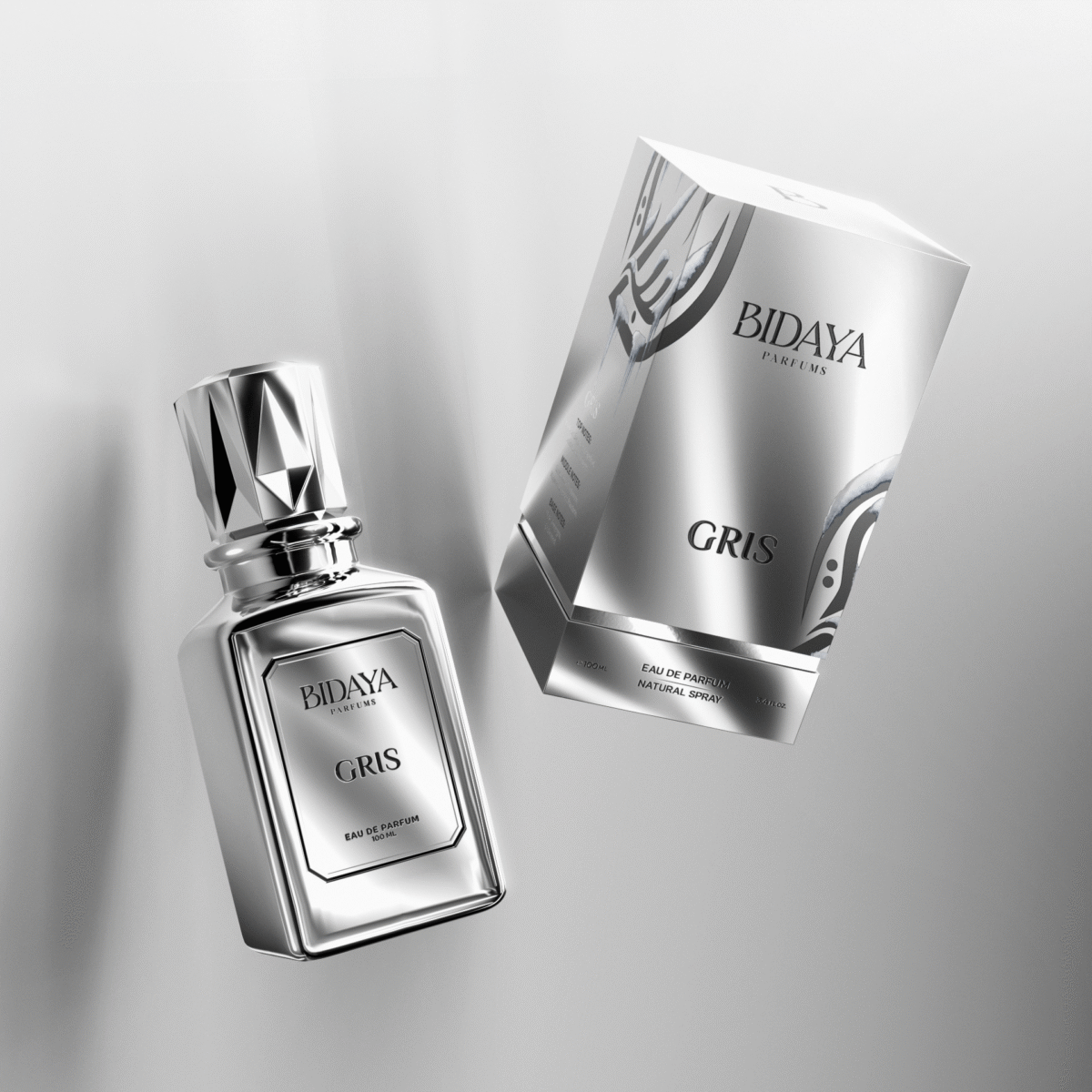 Men’s Bidaya Parfums Gris Eau de Parfum, 100 mL bottle with box